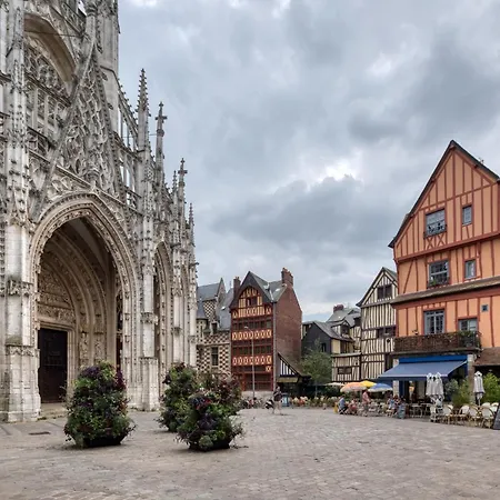 Appartement Terra Bella - Joli Renove Vue Sur L'eglise Saint Maclou